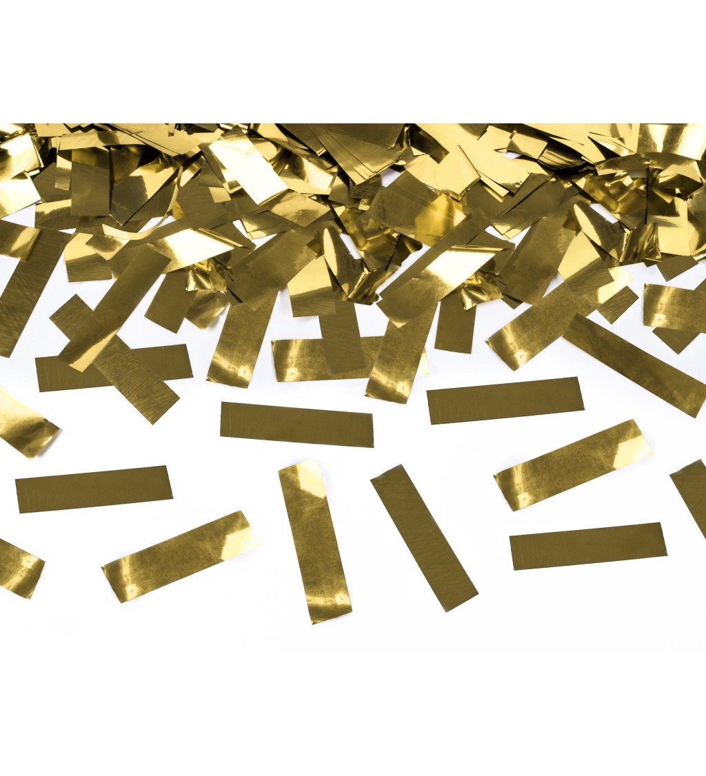 Vystřelovací konfety menší - zlaté
