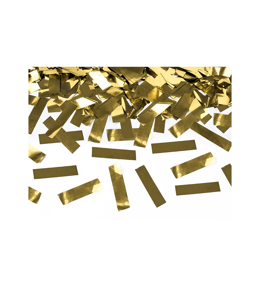 Vystřelovací konfety - zlaté