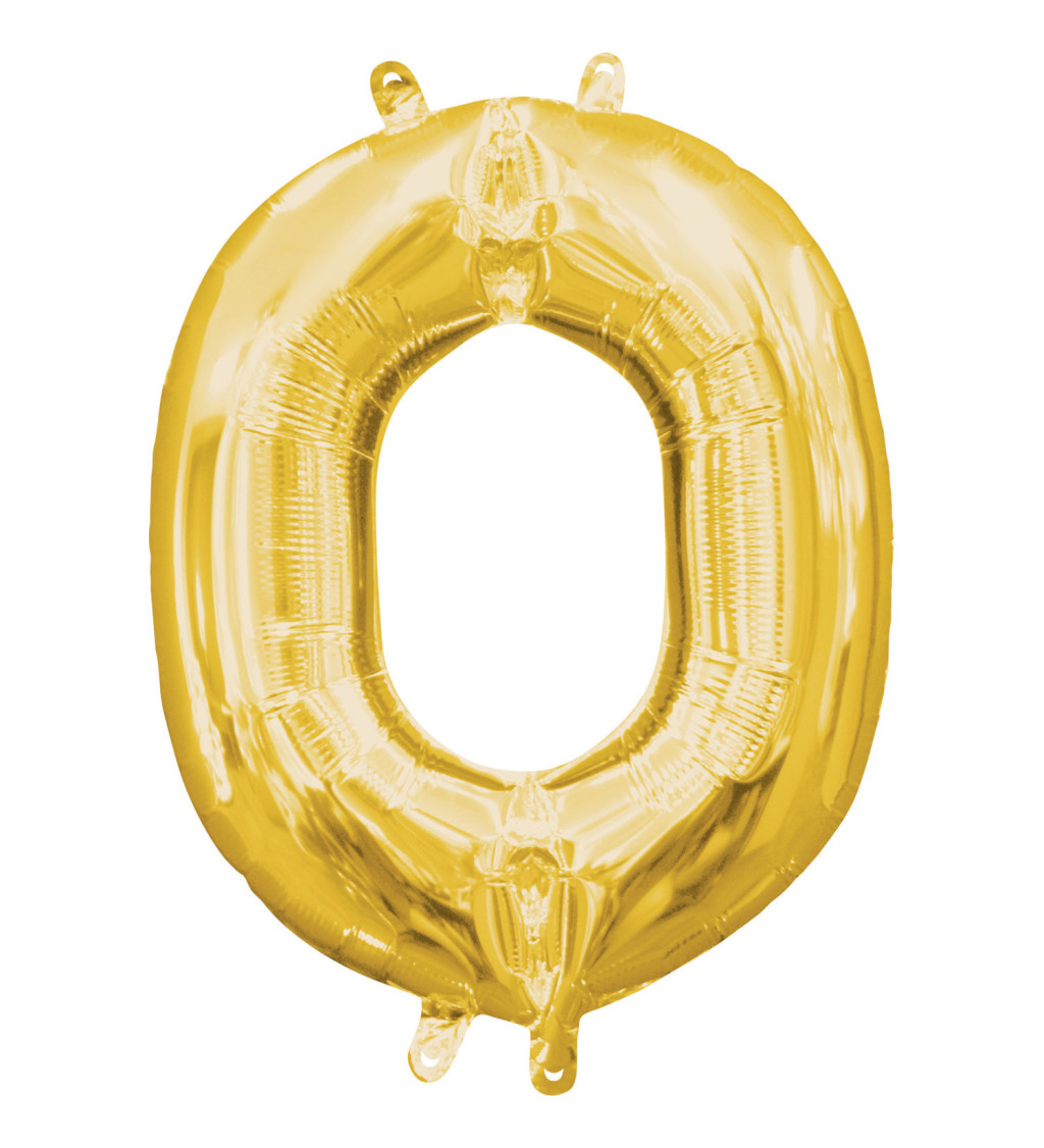 Fóliový balónek - zlaté písmeno O