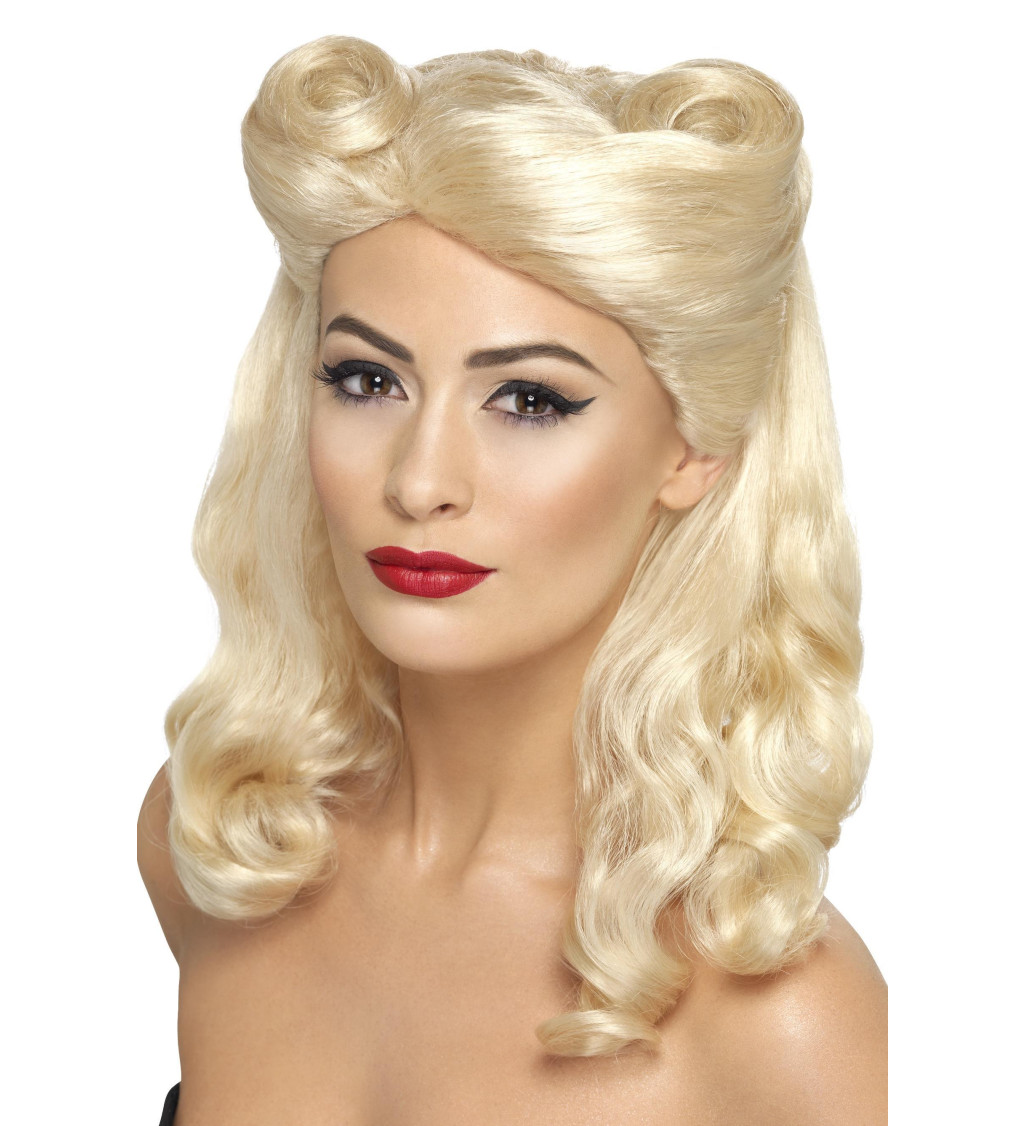 Paruka Rockabilly Pin Up - blond