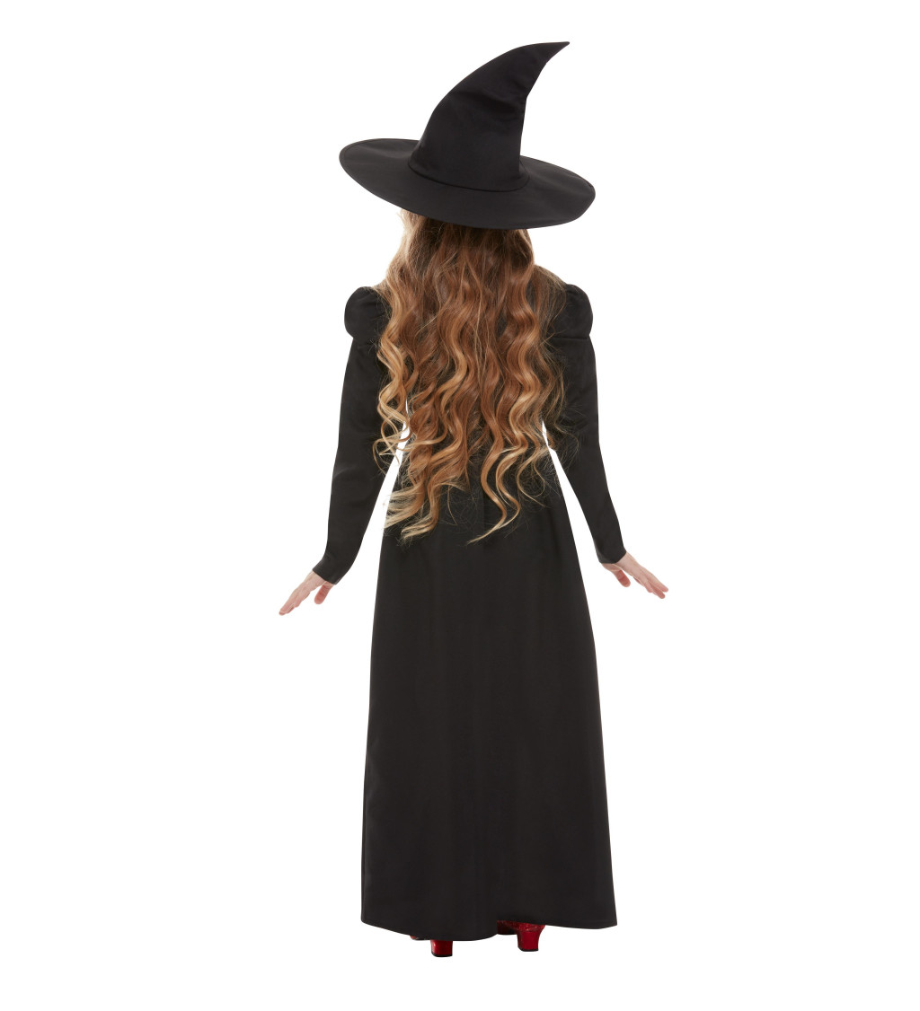 Holčičí kostým - černá čarodějnice