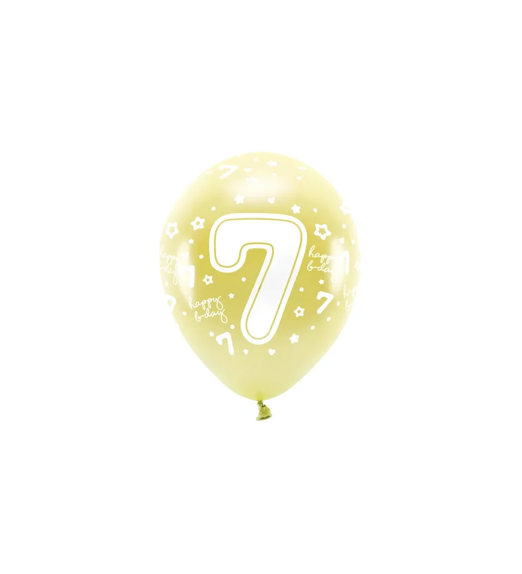 Latexové balónky - žlutá 7