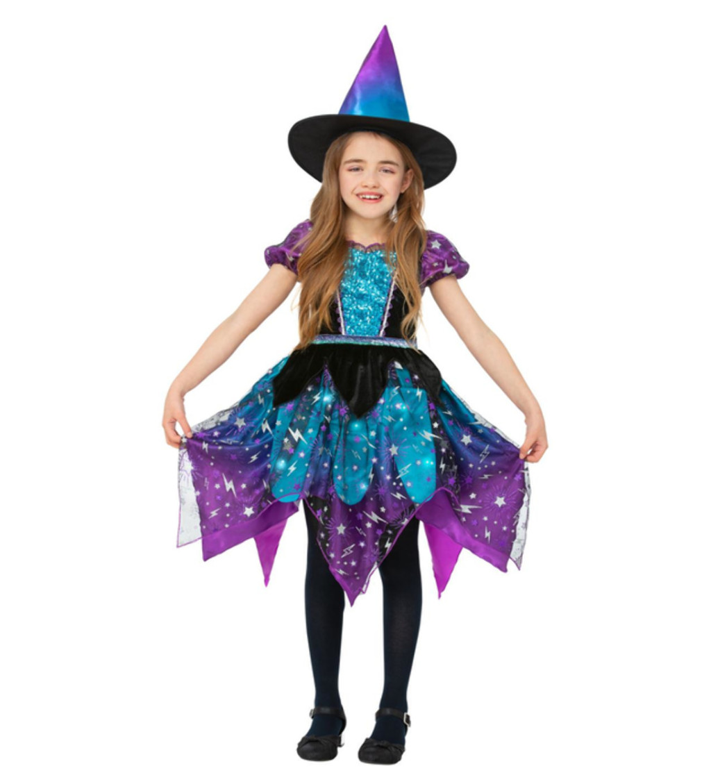 Dětský kostým - čarodějnice M