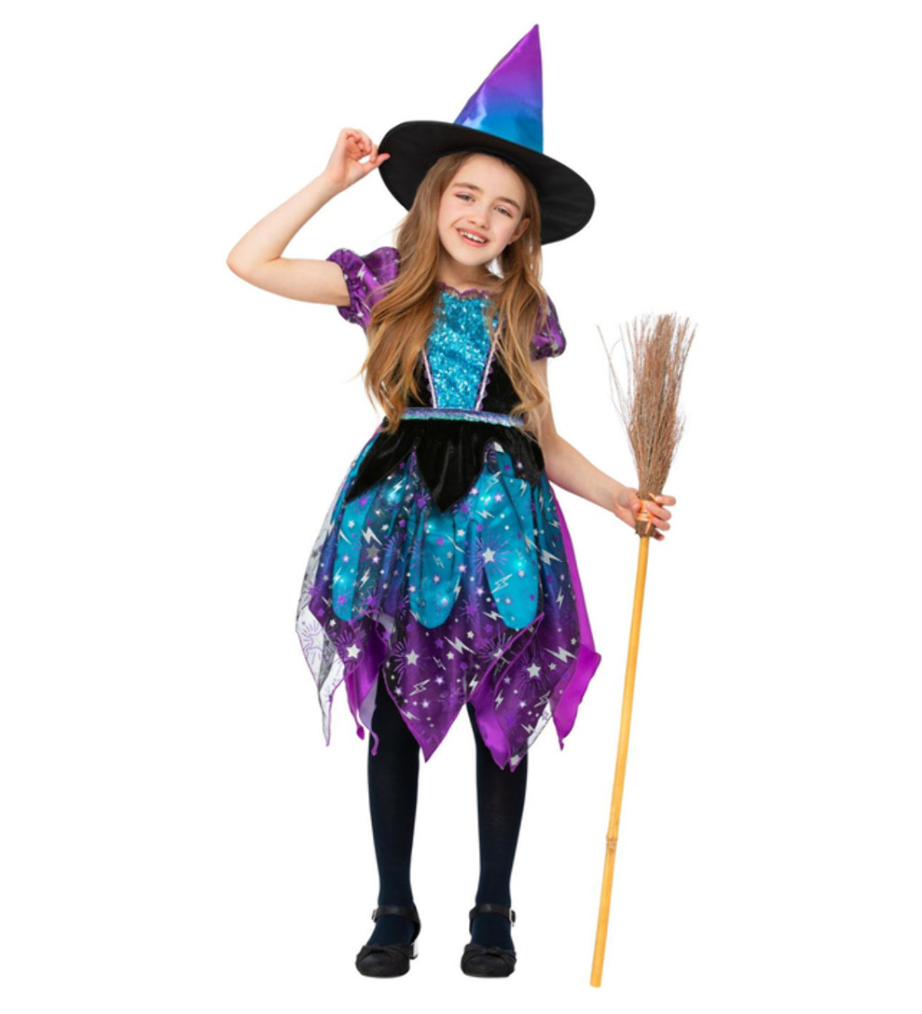 Dětský kostým - čarodějnice M