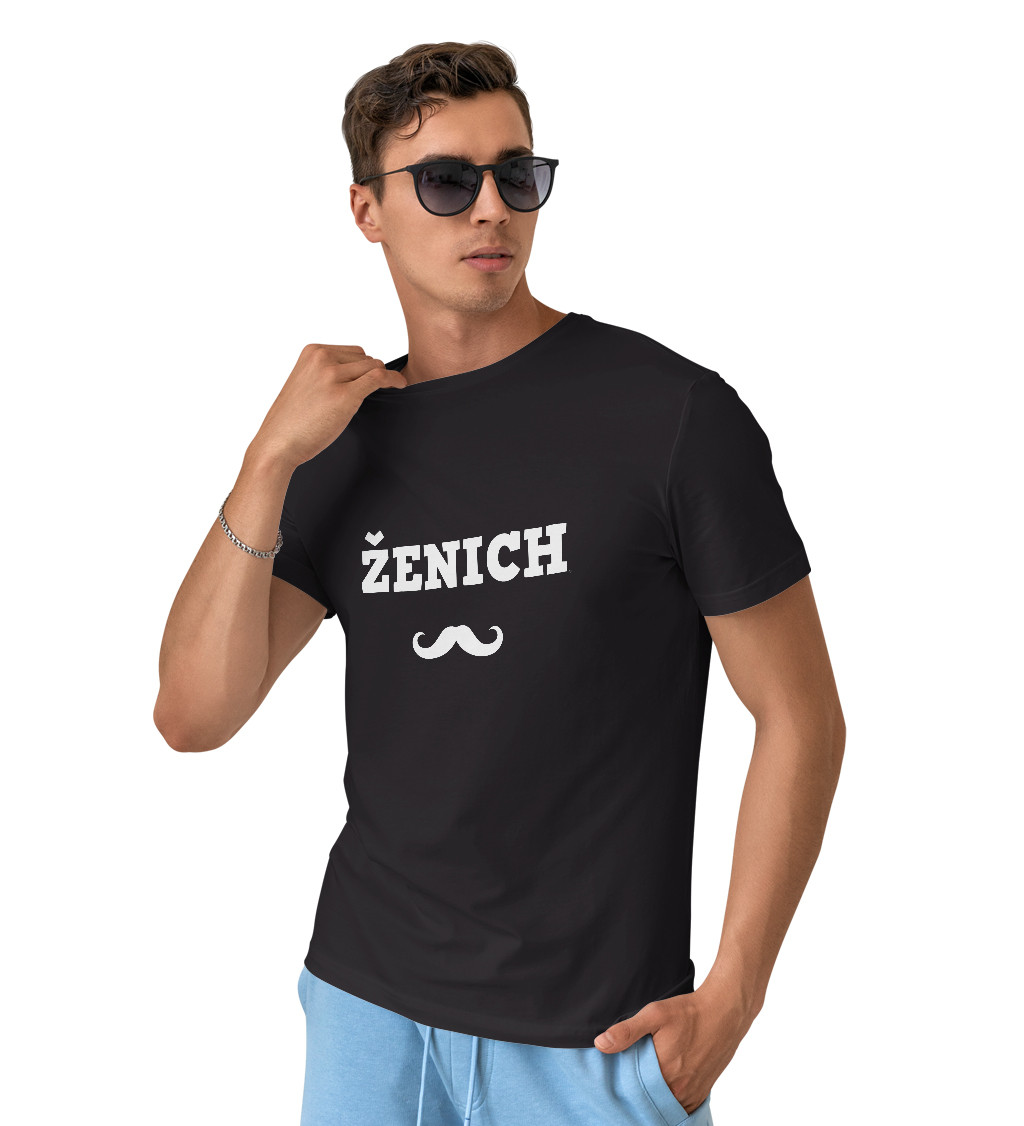 Pánské černé tričko - Ženich