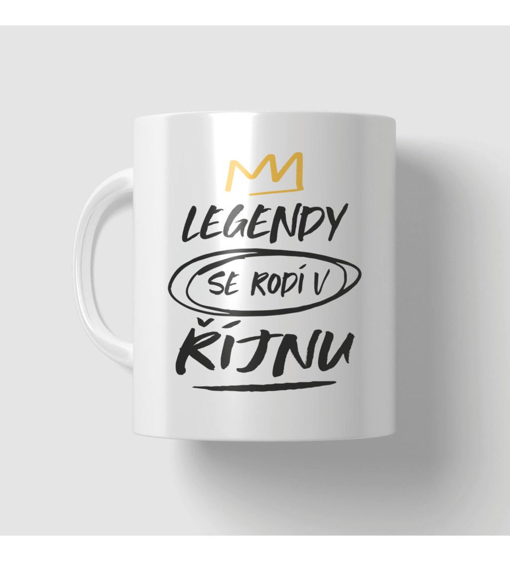 Narozeninový hrneček Legendy se rodí v říjnu