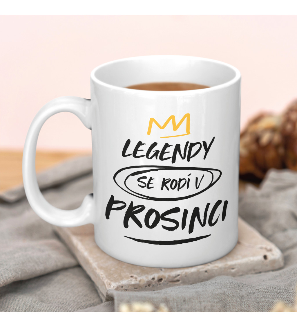 Narozeninový hrneček Legendy se rodí v prosinci