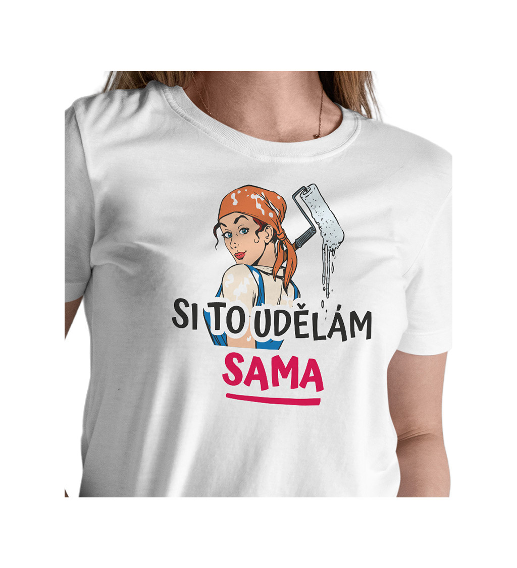 Dámské triko bílé - Si to udělám sama