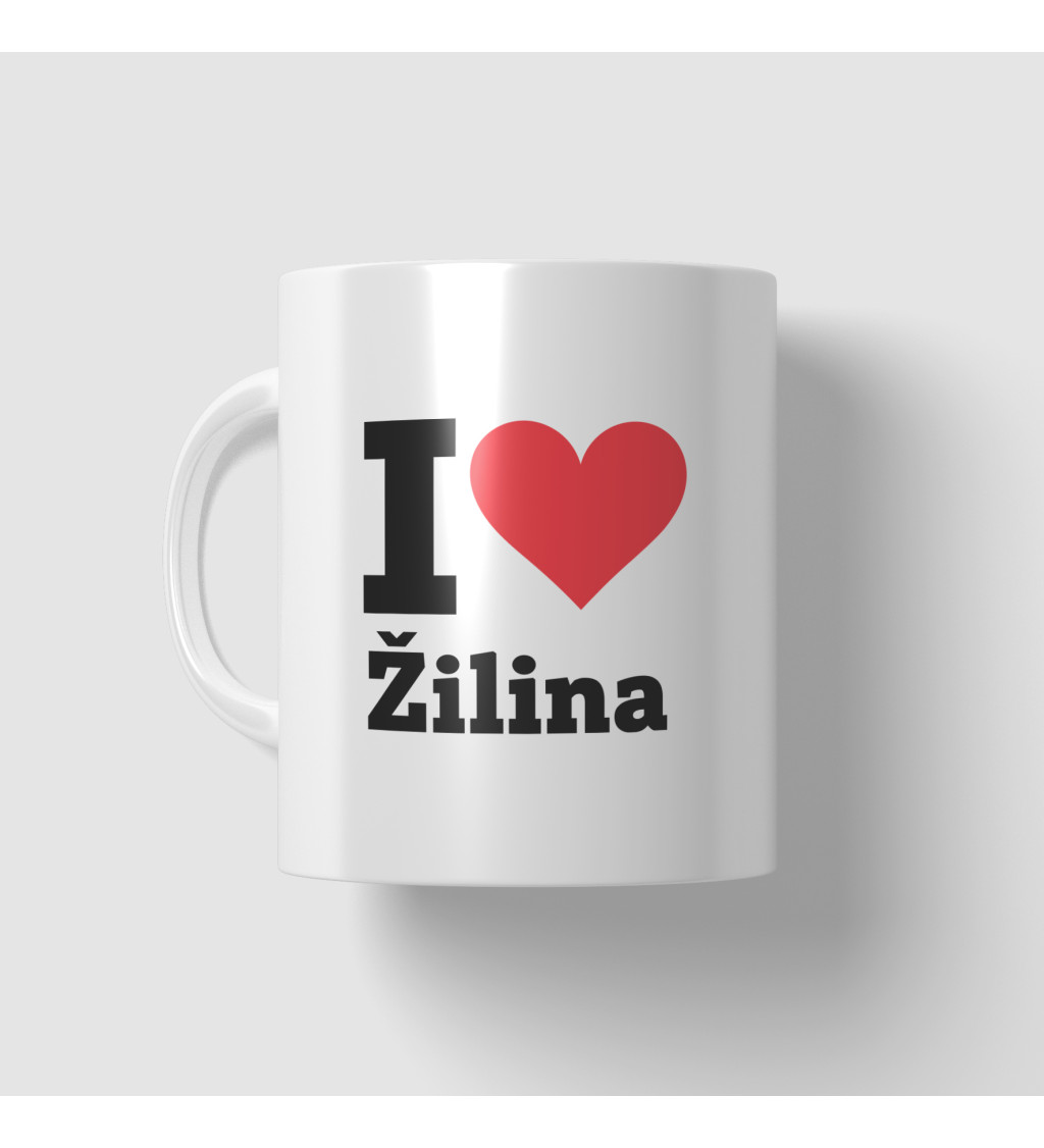 Hrnek s nápisem - I love Žilina