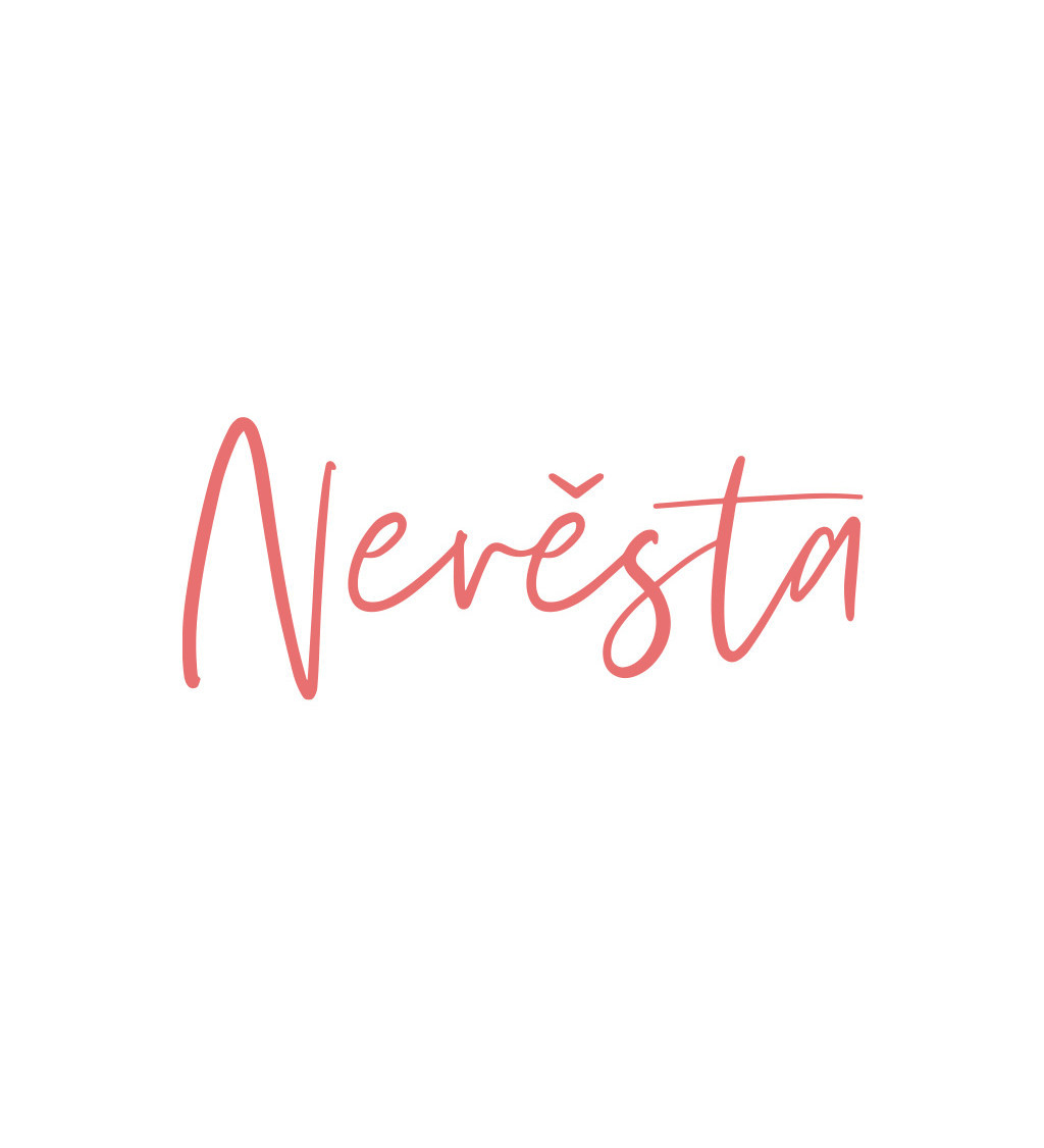 Nažehlovací nápis Nevěsta