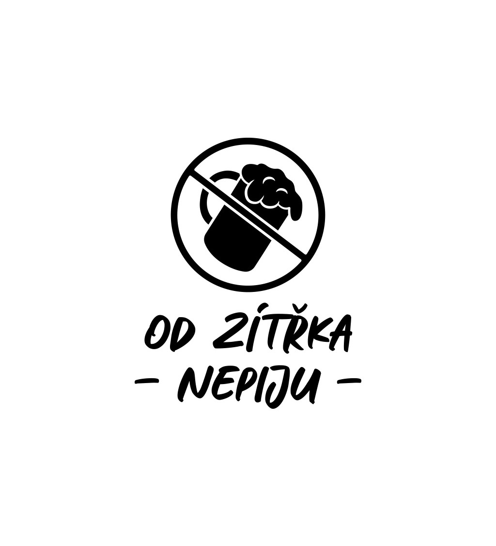 Dámské tričko bílé Od zítřka nepiju XS