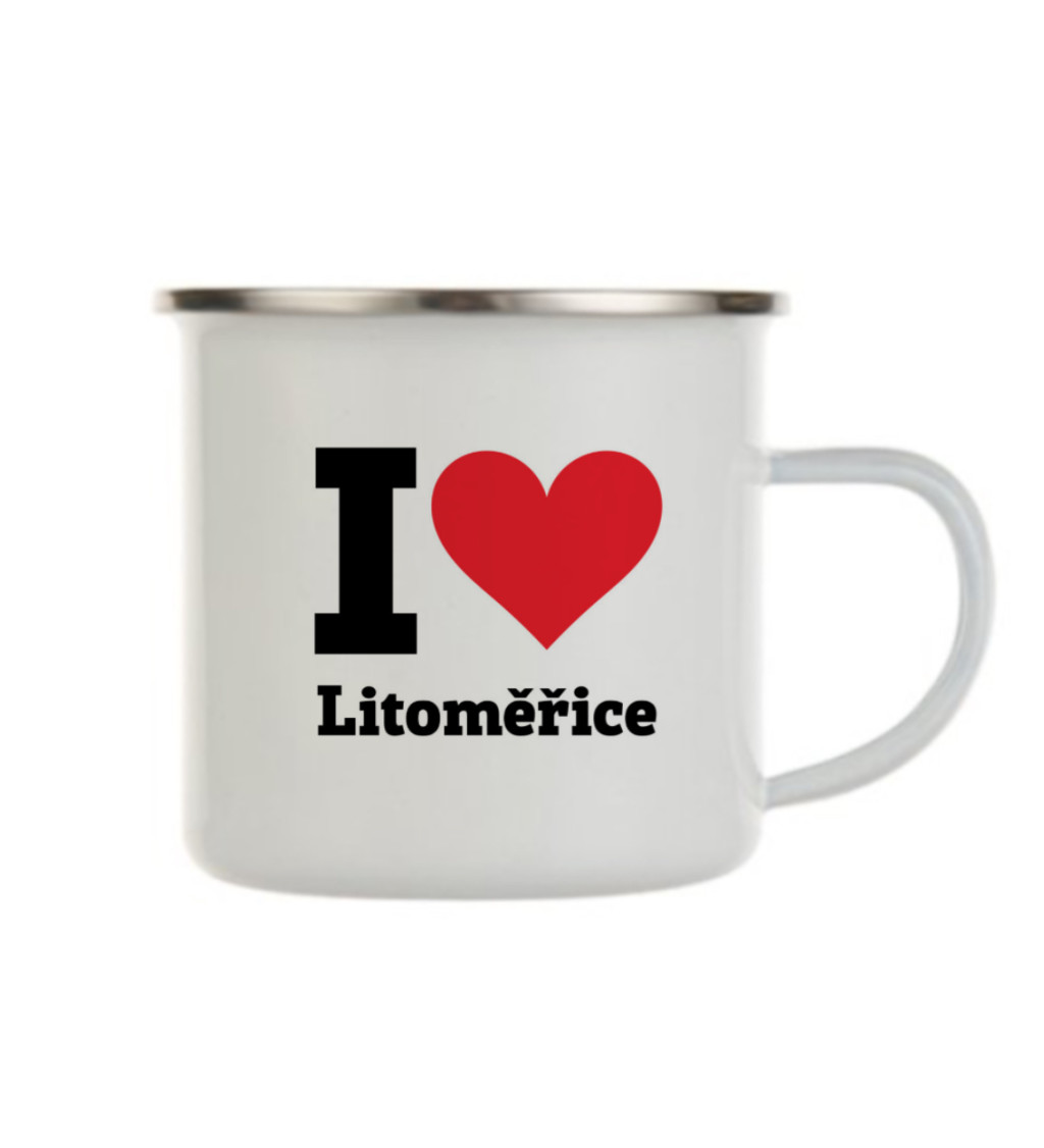 Plecháček bílý I love Litoměřice