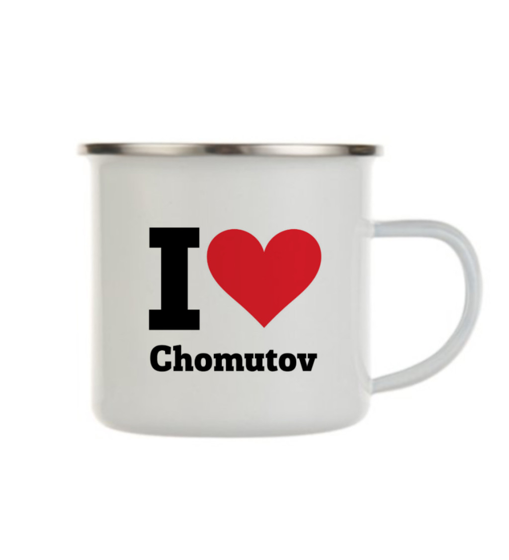 Plecháček bílý I love Chomutov