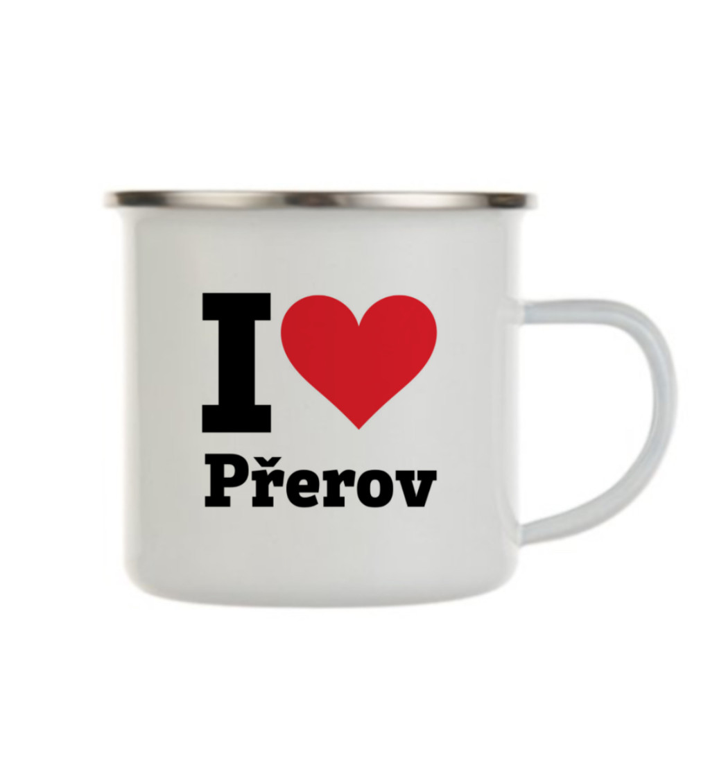 Plecháček bílý I love Přerov