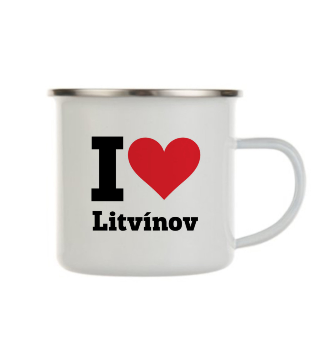 Plecháček bílý I love Litvínov