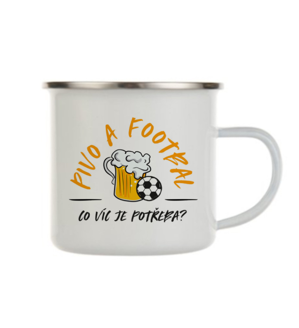 Plecháček bílý Pivo a fotbal