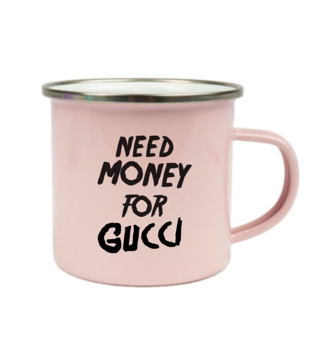 Plecháček růžový Need money for Gucci