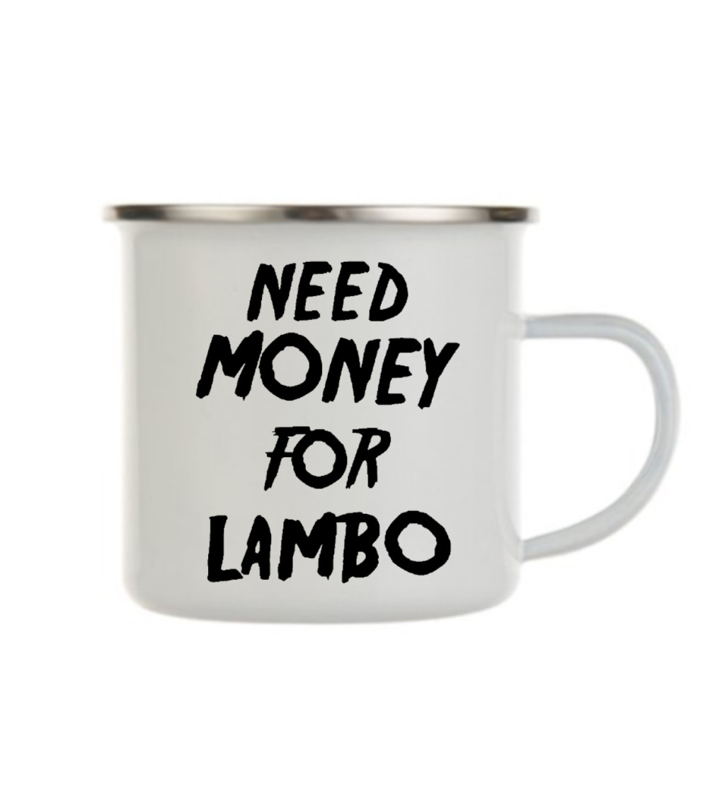 Plecháček bílý Need money for Lambo