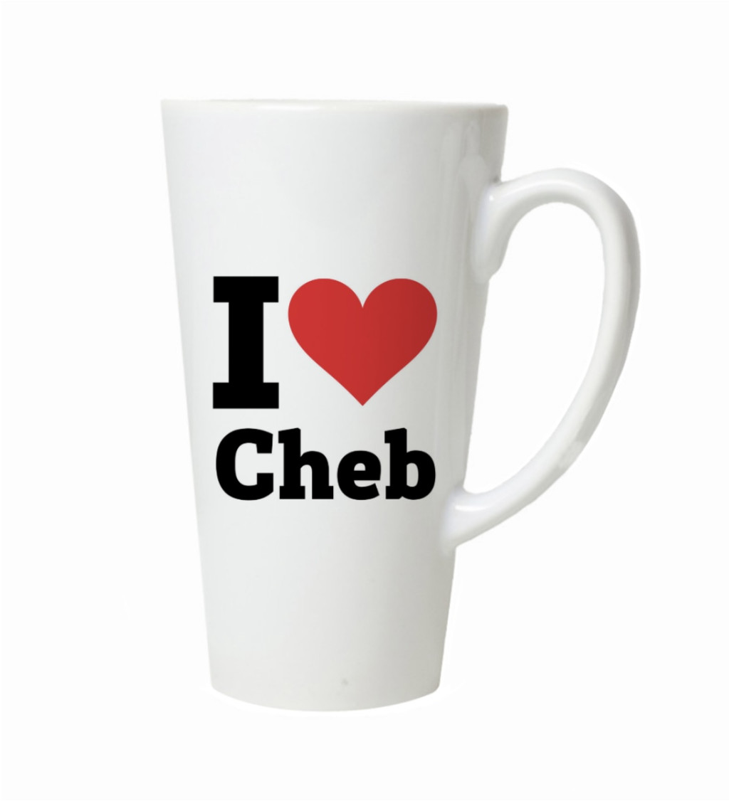 Latte hrnek I love Cheb