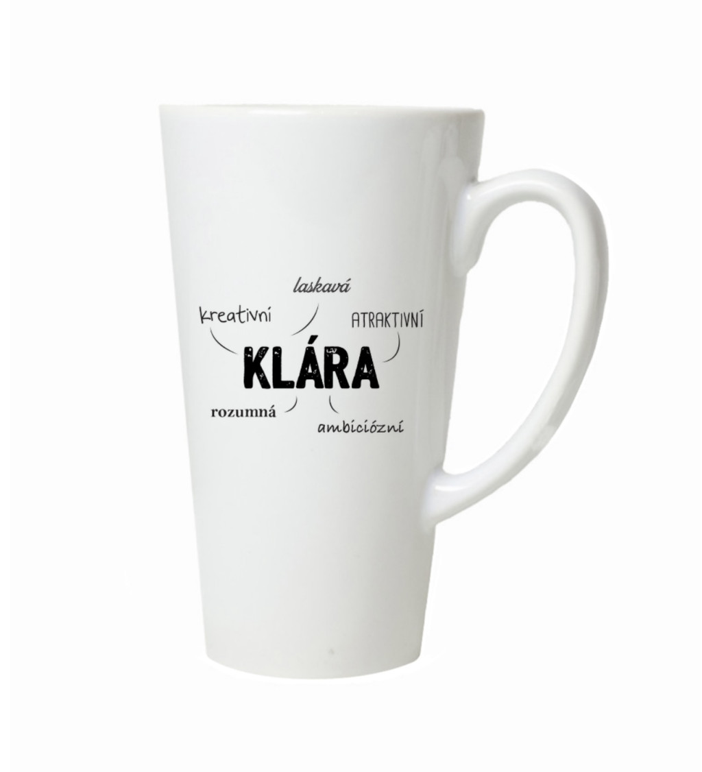 Latte hrnek Klára