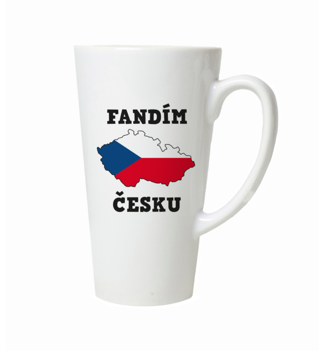 Latte hrnek Fandím česku