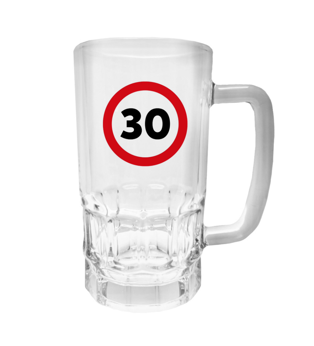 Půllitr s potiskem - 30, 500 ml