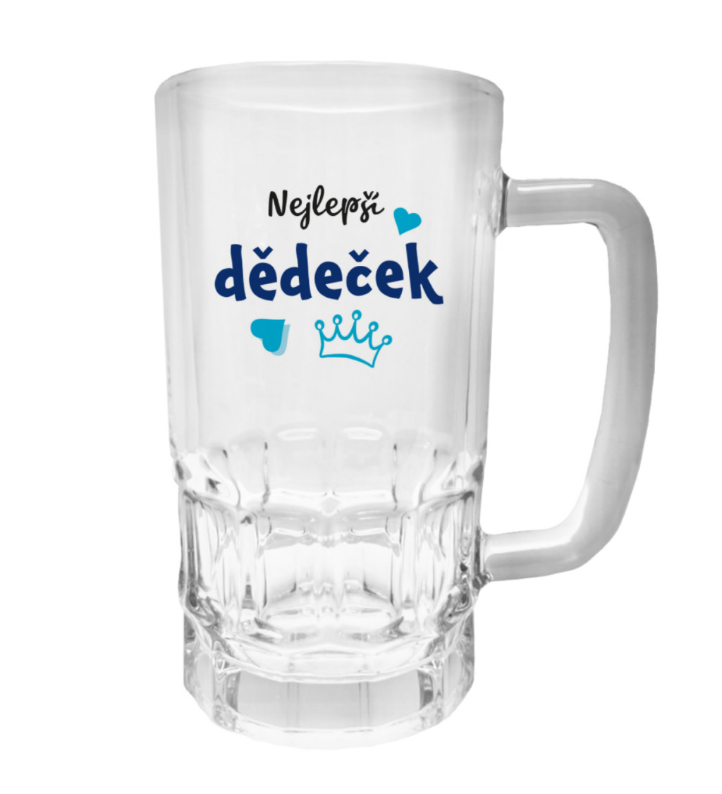 Půllitr s potiskem - Nejlepší dědeček, 500 ml