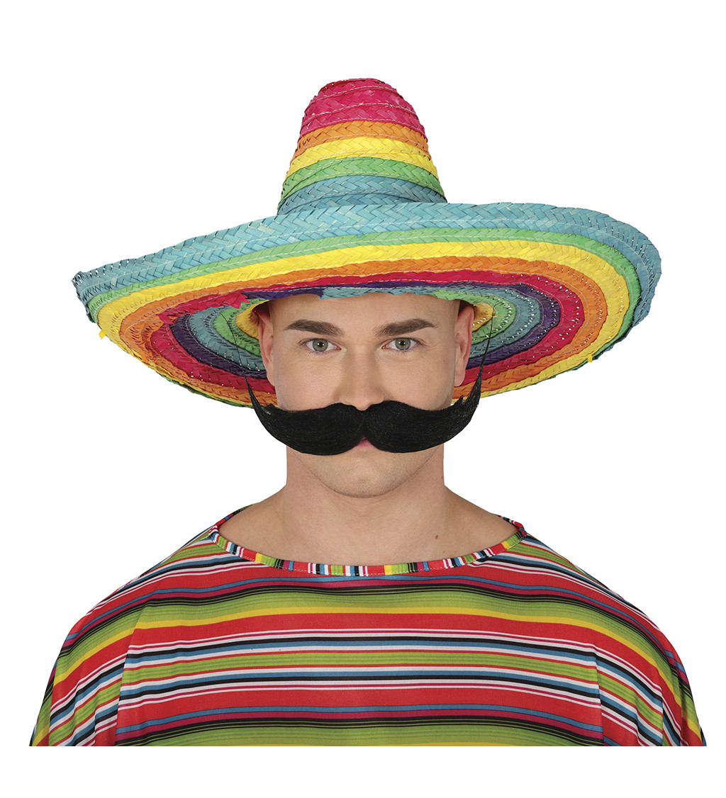 Mexické sombrero - barevné