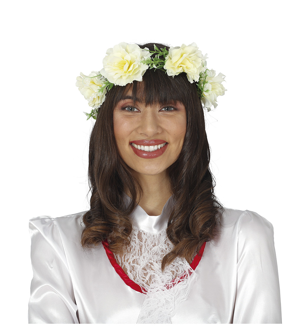 Květinová čelenka se závojem