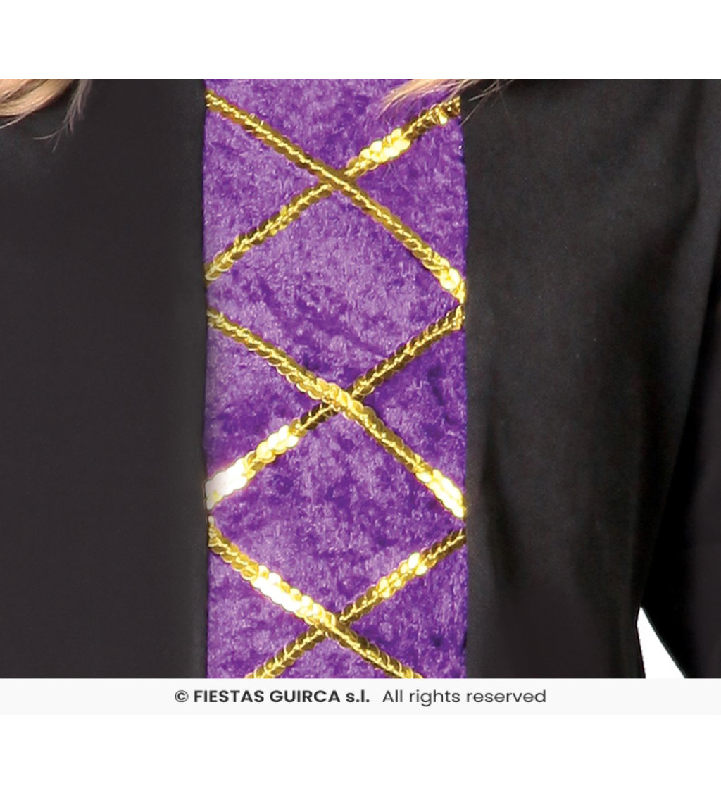 Dětský kostým - Čarodějka, fialová