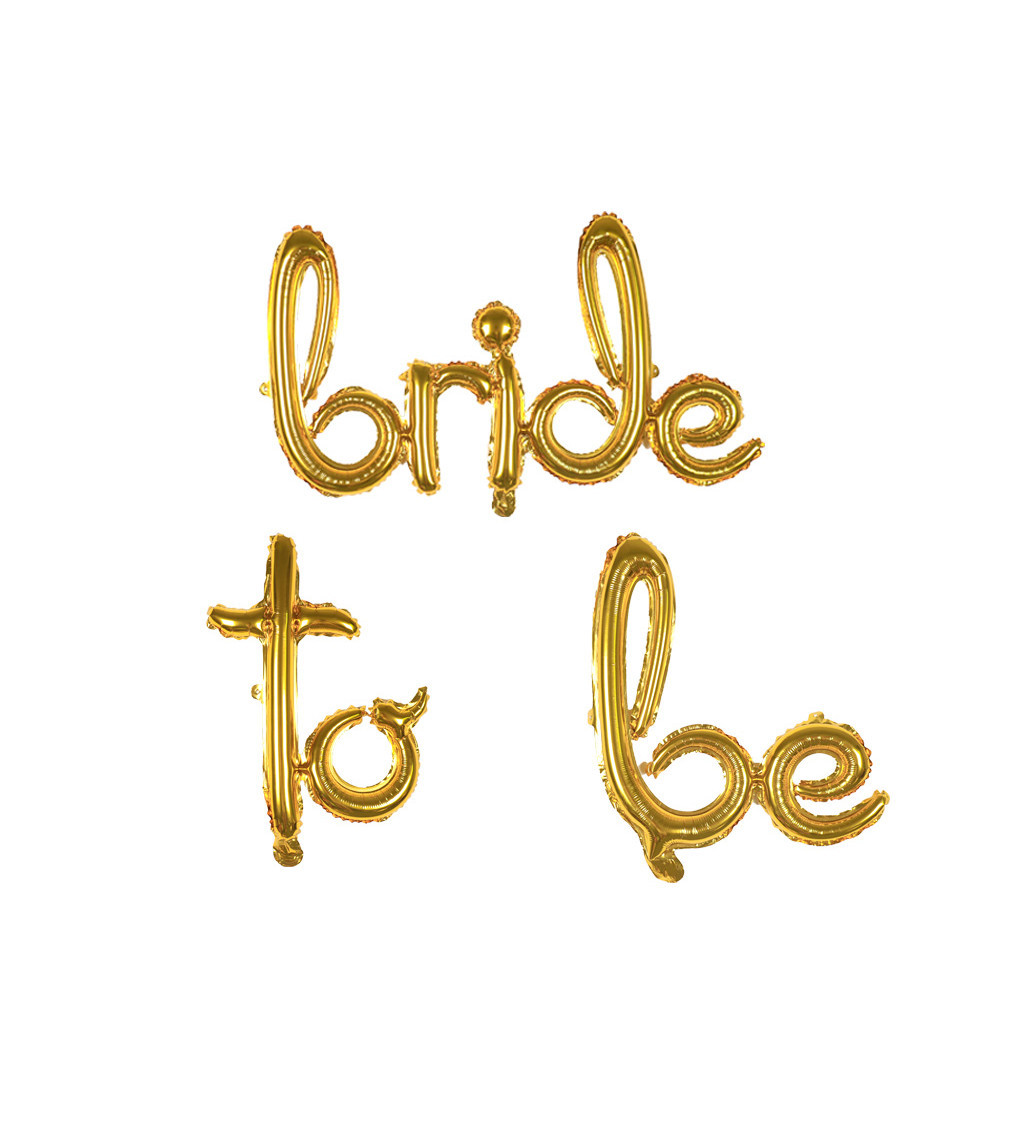 Fóliový balónek - bride to be nápis rosegold