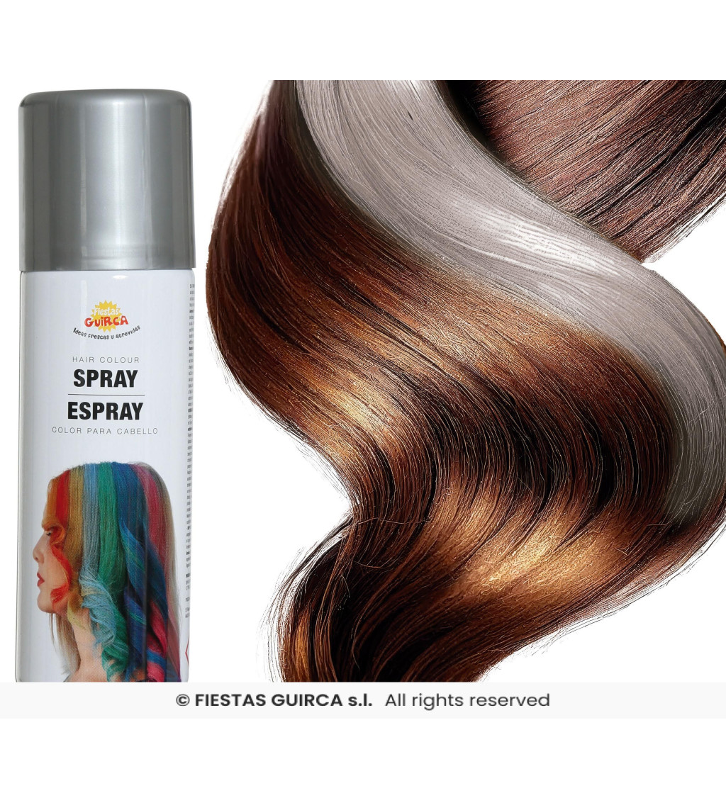 Stříbrný vlasový sprej