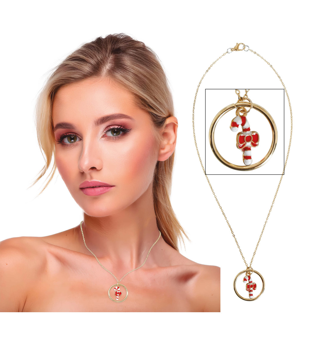 Náhrdelník Candy Cane