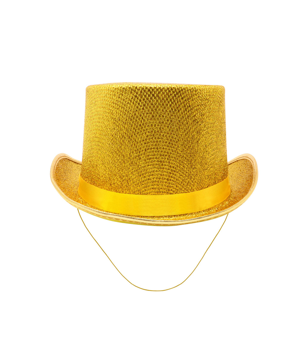 Stylový zlatý cylindr na párty