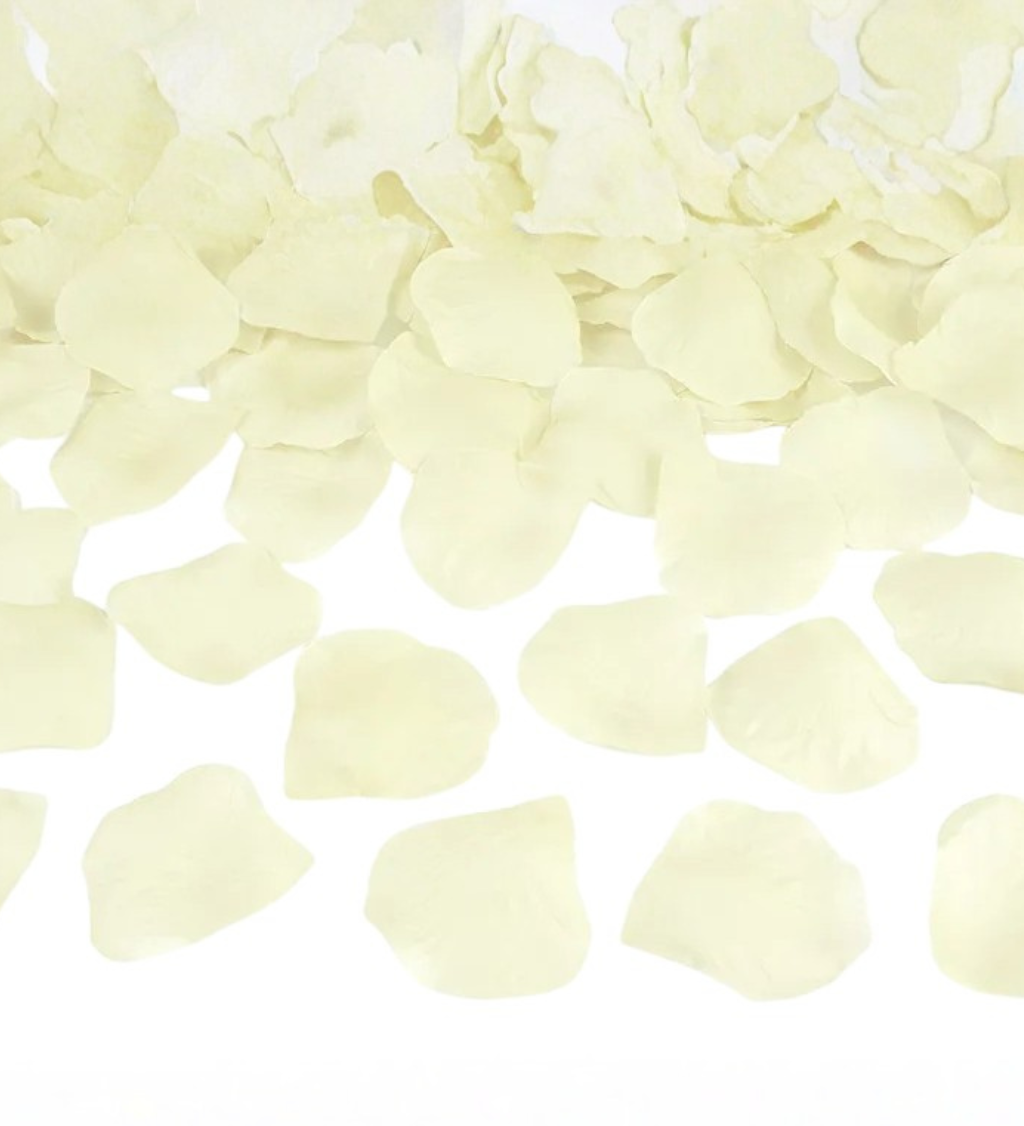 Okvětní lístky krémové