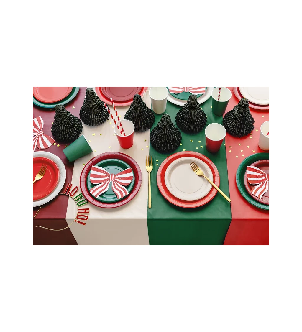 Červené talířky - 6 ks