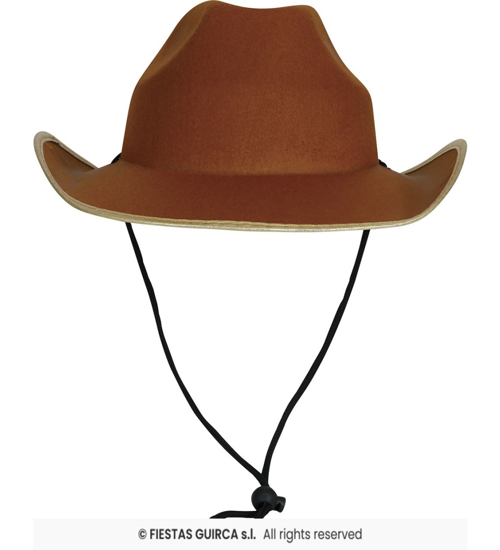Klobouk kovboj – hnědý