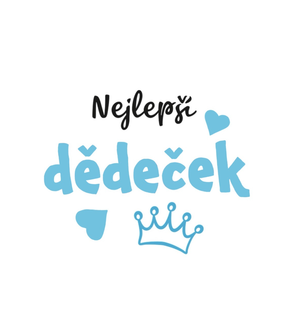 Pánské bílé triko - Nejlepší dědeček