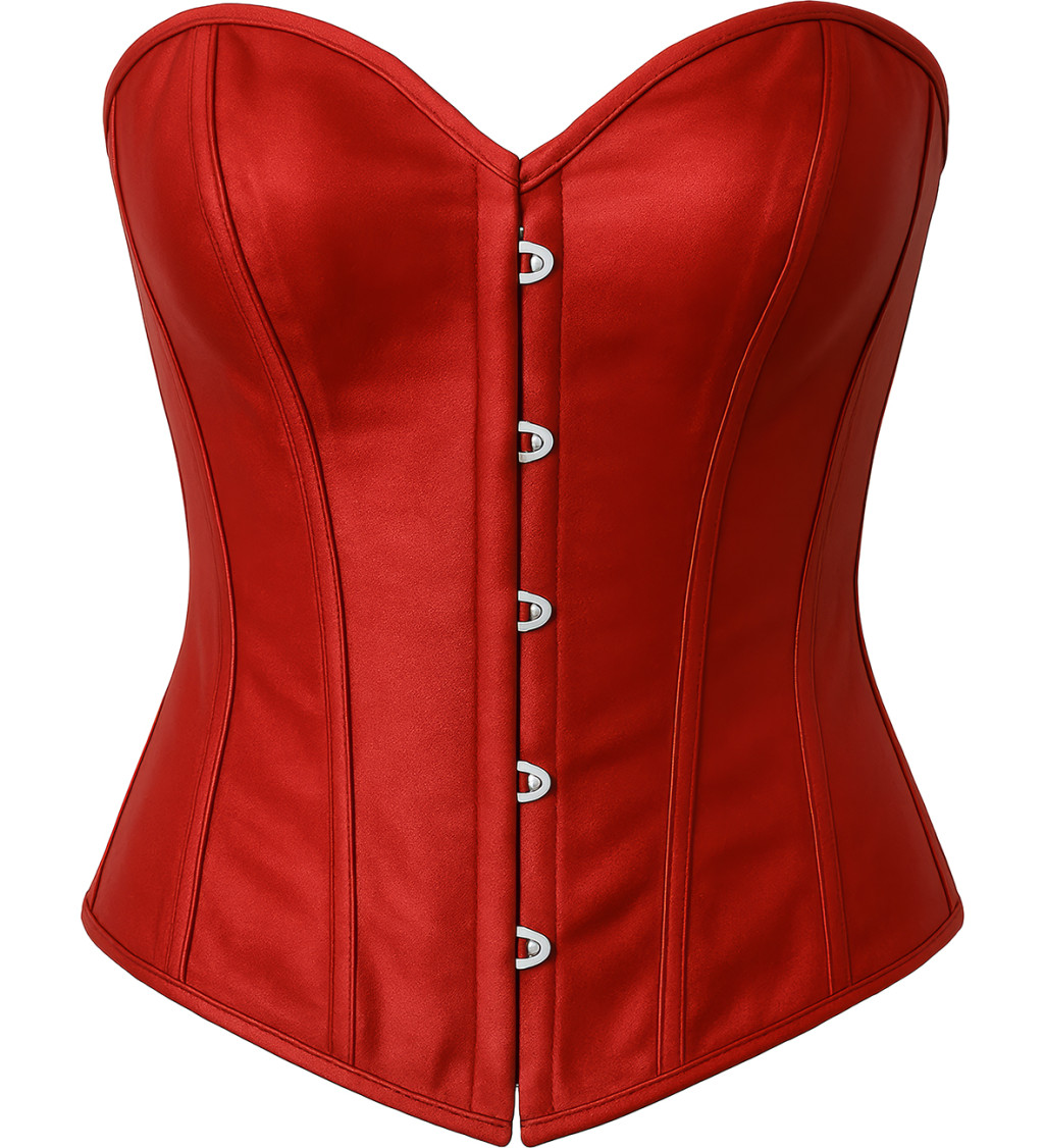 Korzet červené barvy