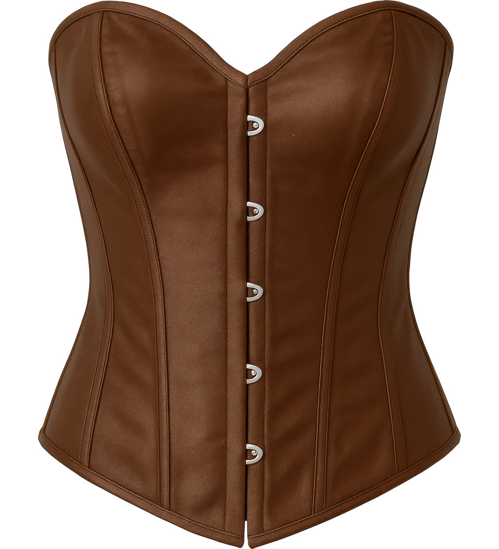 Korzet hnědé barvy