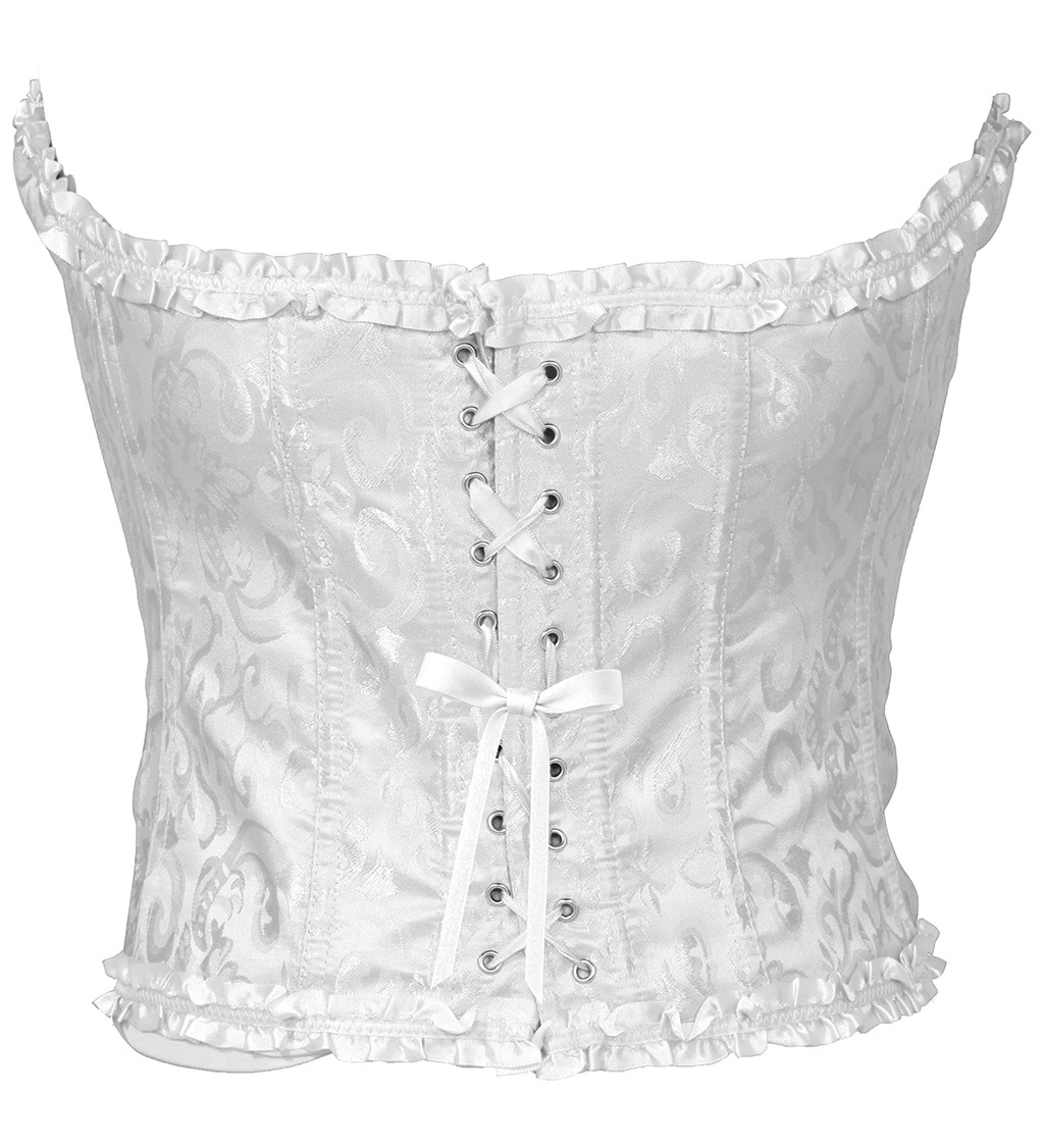 Korzet bílý s krajkou