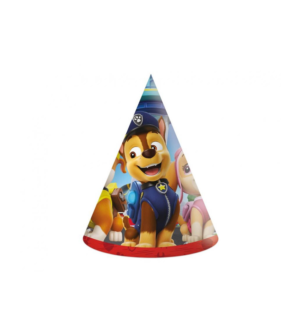 Papírové čepice Paw Patrol - 6 ks