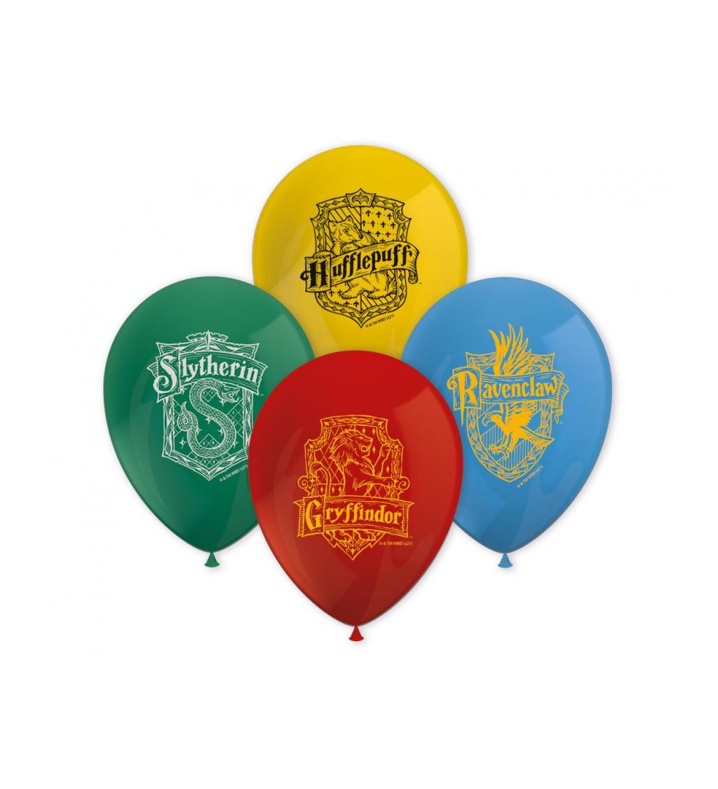 Sada latexových balónků: Harry Potter Hogwarts Houses