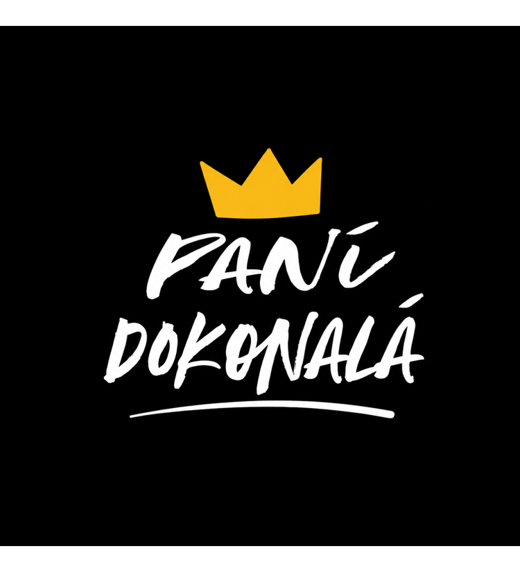 Dámské tričko černé Paní dokonalá XS