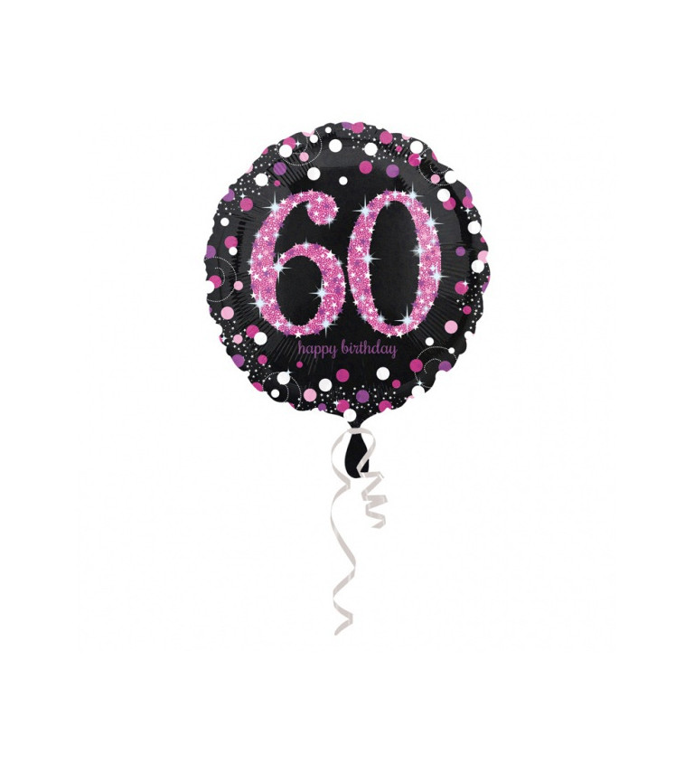 Standard Pink Celebration 60 Foil Balloon, round