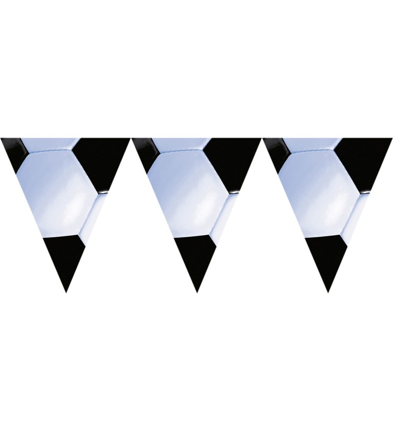 Girlanda - Fotbalový míč trojúhelníky