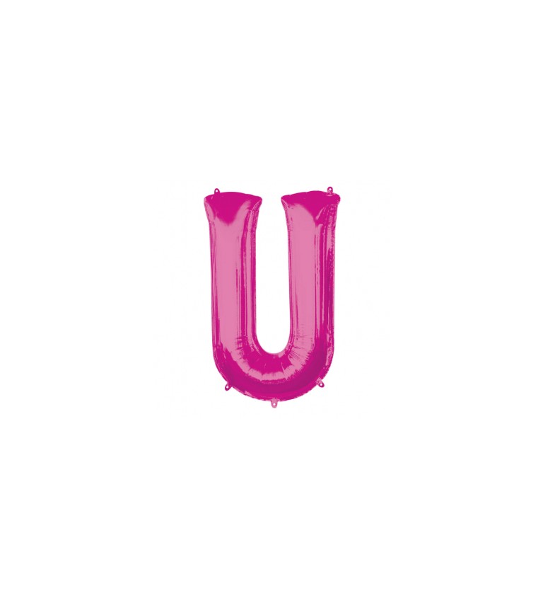 Balonek "U" - růžový
