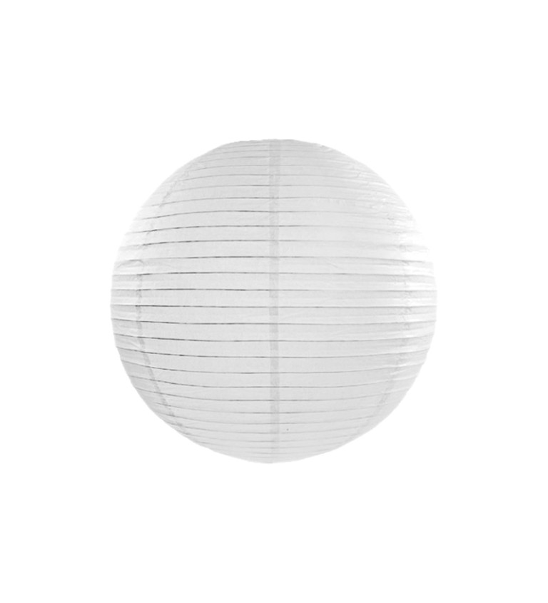 Papírový lampion II - bílý 35 cm