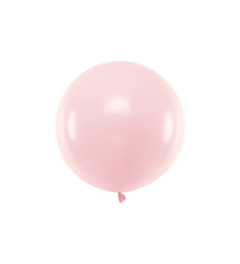 Velký světle růžový balónek