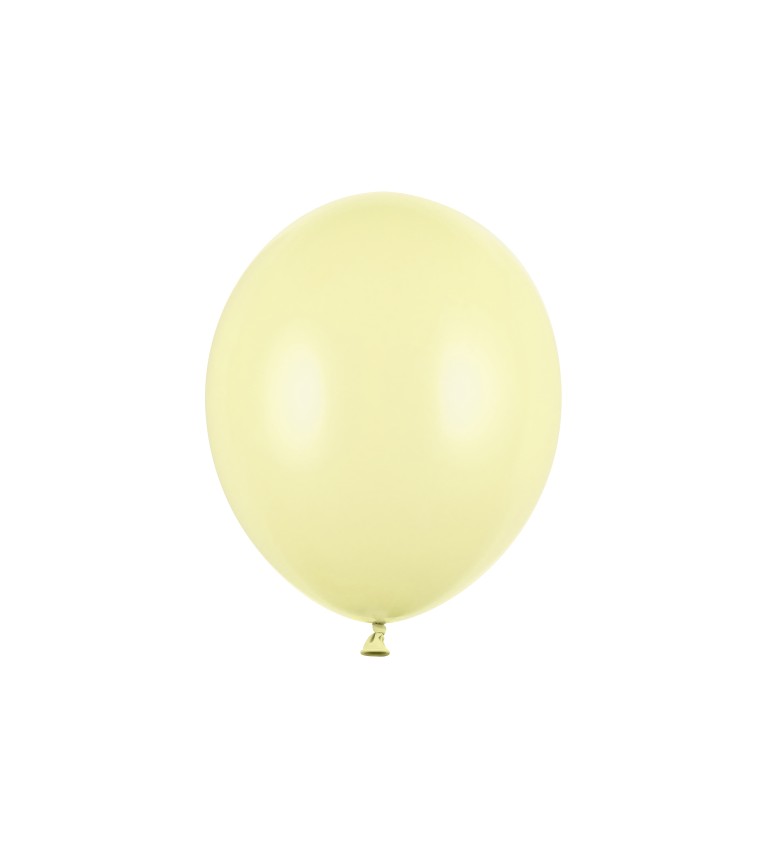 Balónek pastelový - světle žlutý 10 ks